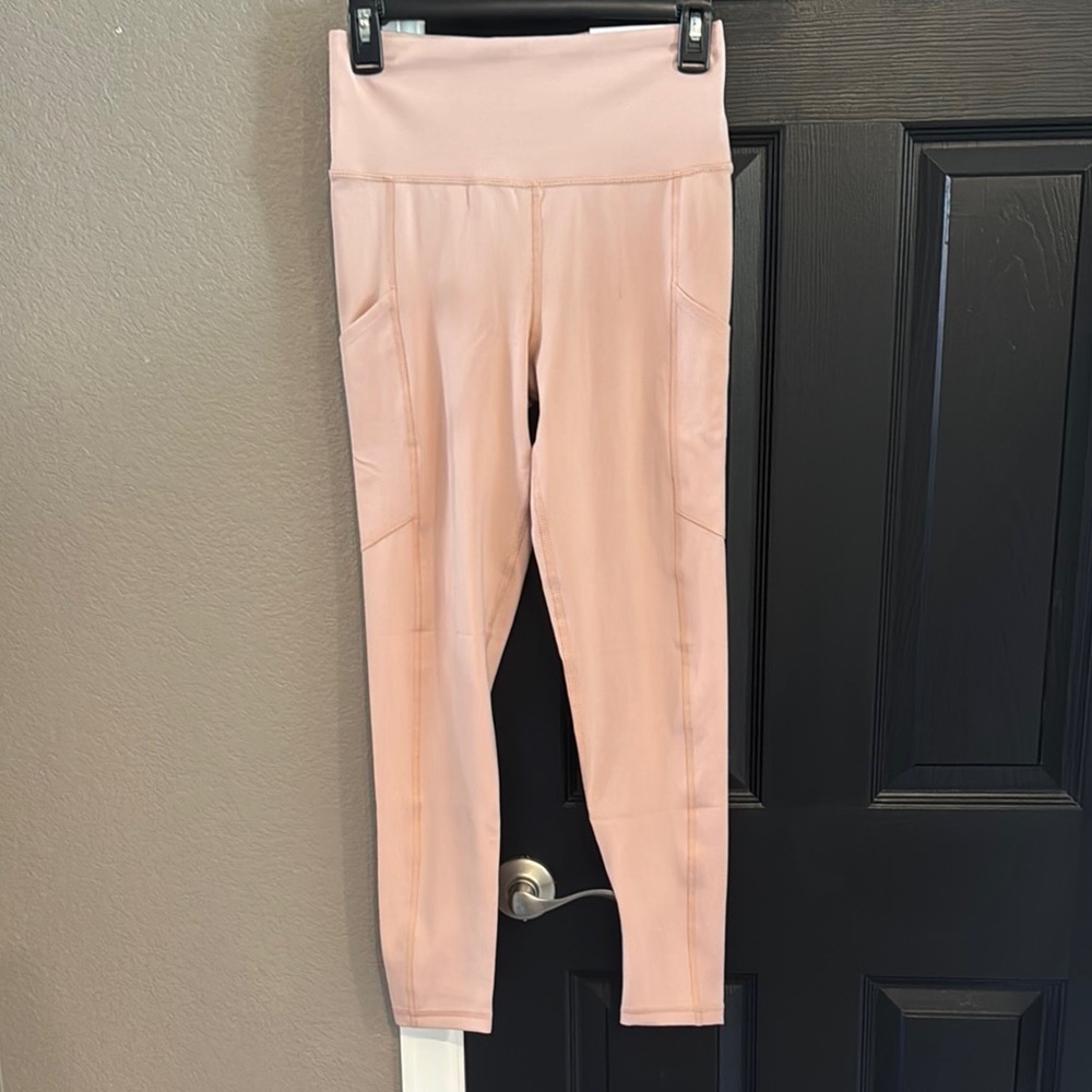 Pink High-Waisted Leggings